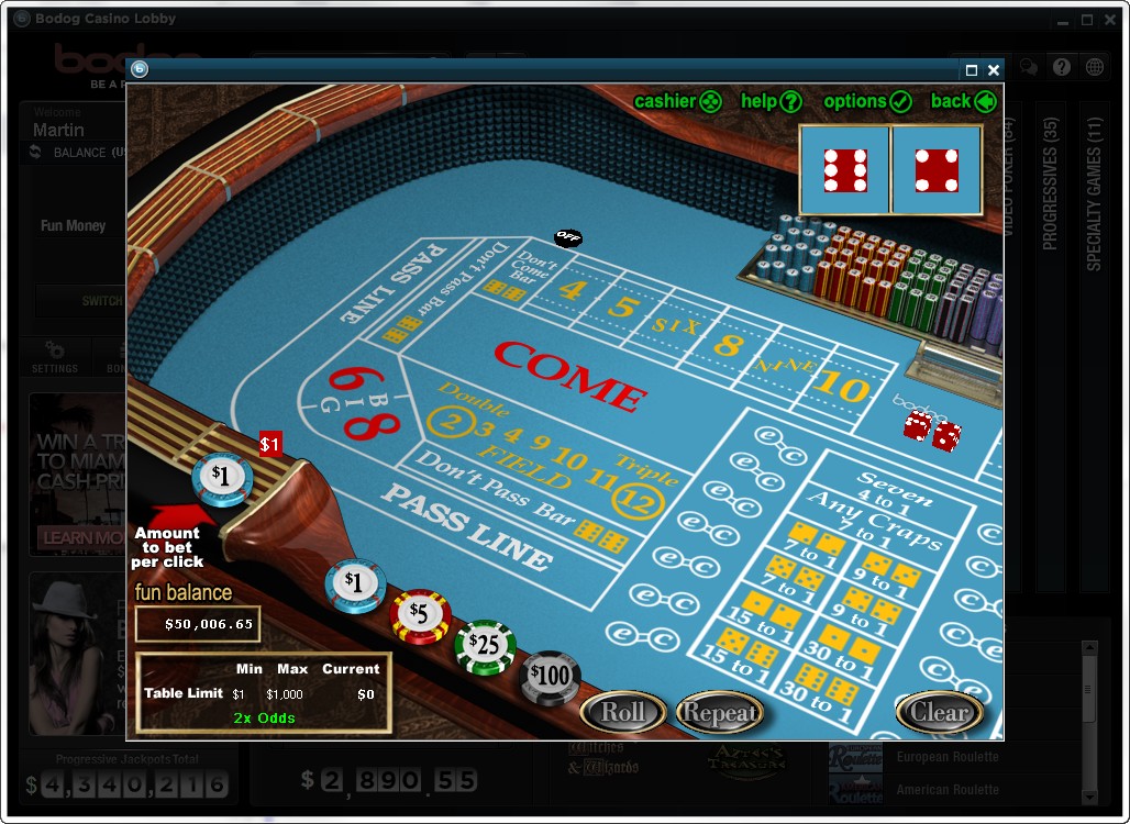 Free bodog slot games